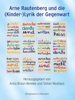 cover image of Arne Rautenberg und die (Kinder-)Lyrik der Gegenwart